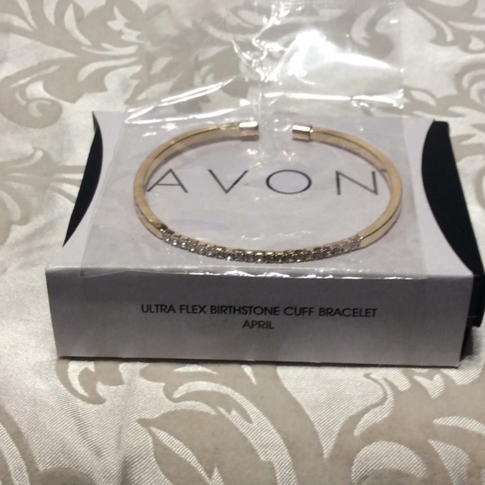 Avon Ultra Flex Birthstone Cuff Bracelet April.